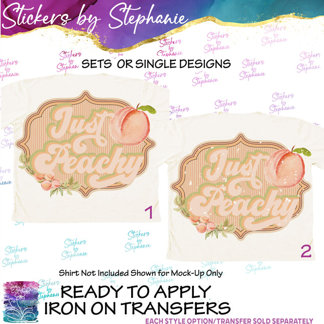 (s04-062) Just Peachy Iron-On Transfer