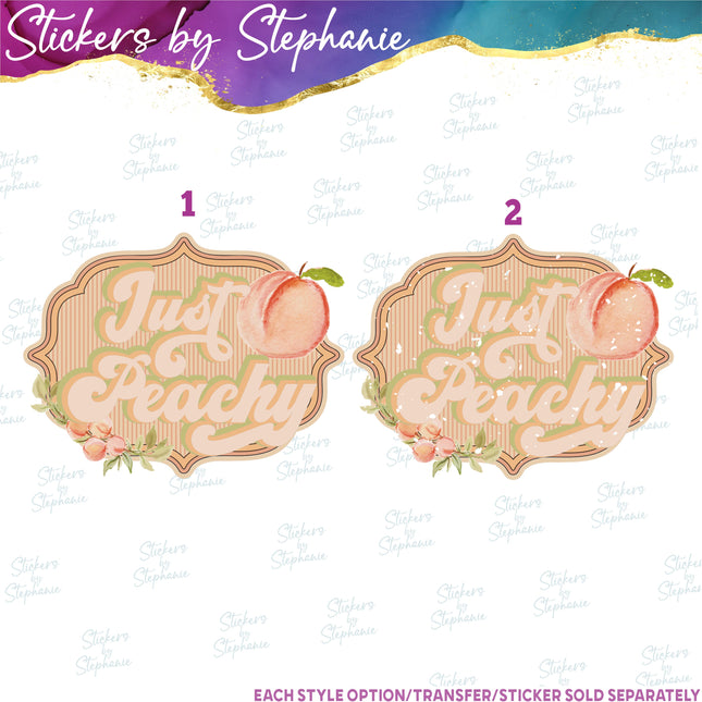 (s04-062) Just Peachy Iron-On Transfer