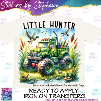 (s04-065) Little Hunter Iron-On Transfer or Sticker