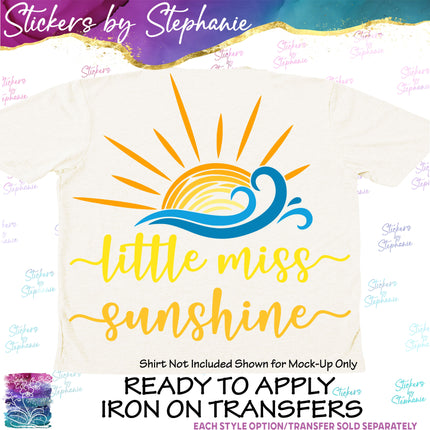 (s04-066) Little Miss Sunshine Sun Iron-On Transfer or Sticker