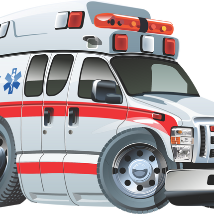 Ambulance Matte Iron-On Transfer