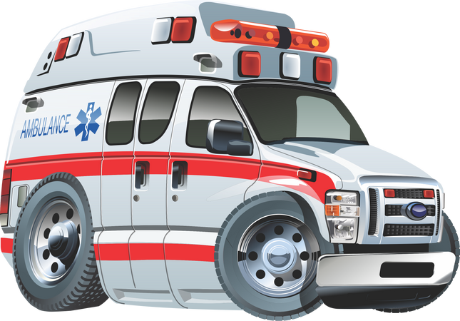 Ambulance Matte Iron-On Transfer