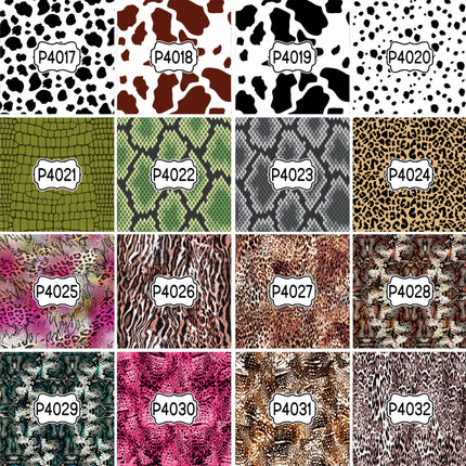 Animal Print Pattern DIY Vinyl Sheet Iron-On Transfer or Sticker