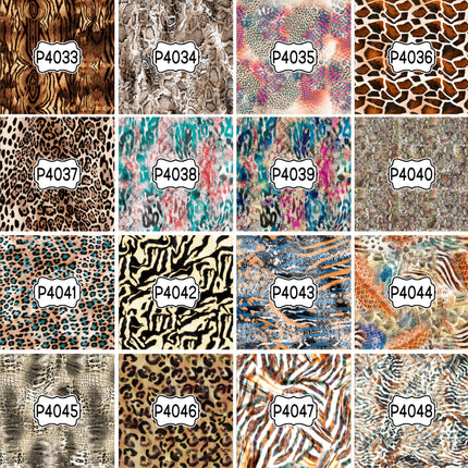 Animal Print Pattern DIY Vinyl Sheet Iron-On Transfer or Sticker