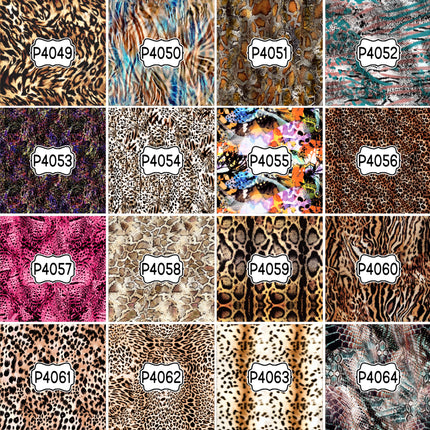 Animal Print Pattern DIY Vinyl Sheet Iron-On Transfer or Sticker
