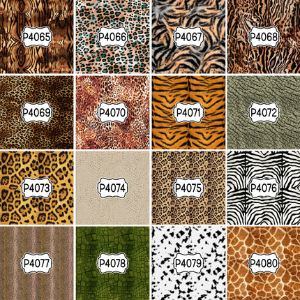 Animal Print Pattern DIY Vinyl Sheet Iron-On Transfer or Sticker
