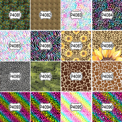 Animal Print Pattern DIY Vinyl Sheet Iron-On Transfer or Sticker
