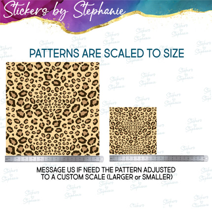 Animal Print Pattern DIY Vinyl Sheet Iron-On Transfer or Sticker