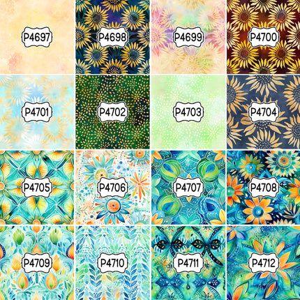 Batik Print Pattern DIY Vinyl Sheet Iron-On Transfer or Sticker