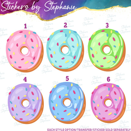 (s04-184) Four Ever Sweet Donut Iron-On Transfer