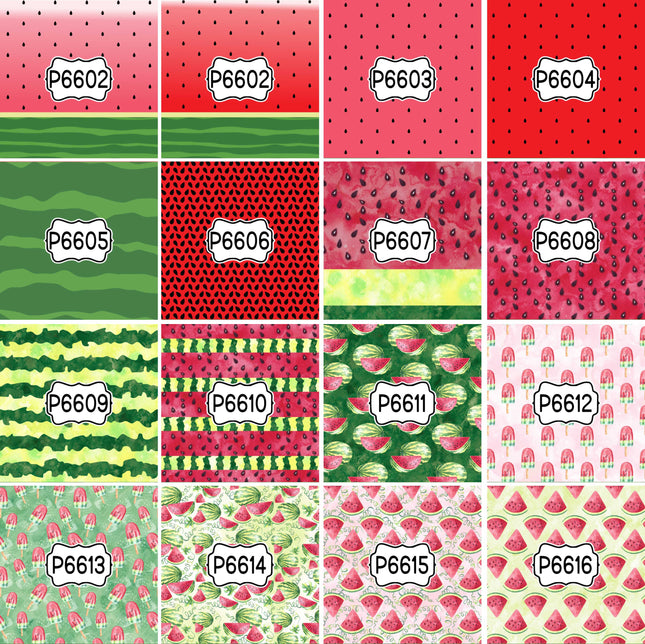Food Print Pattern DIY Vinyl Sheet Iron-On Transfer or Sticker