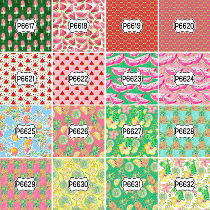 Food Print Pattern DIY Vinyl Sheet Iron-On Transfer or Sticker