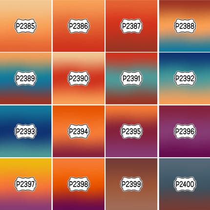 Ombre Gradient Group 2 Print Pattern DIY Vinyl Sheet Iron-On Transfer or Sticker