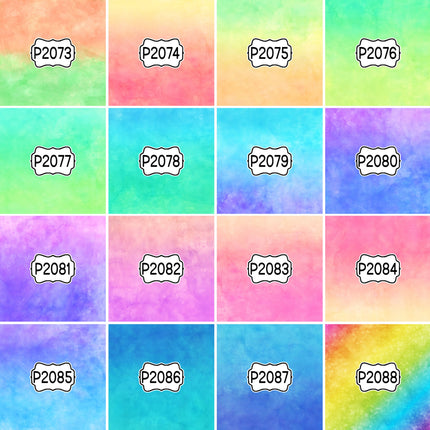 Ombre Gradient Group 1 Print Pattern DIY Vinyl Sheet Iron-On Transfer or Sticker