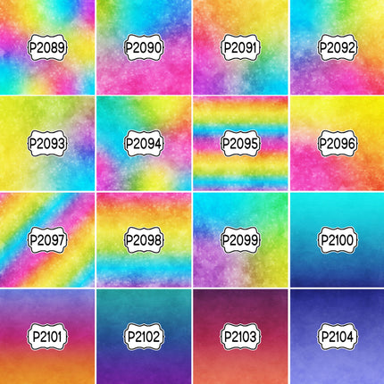 Ombre Gradient Group 1 Print Pattern DIY Vinyl Sheet Iron-On Transfer or Sticker