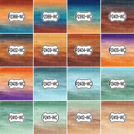 Ombre Watercolor Print Pattern DIY Vinyl Sheet Iron-On Transfer or Sticker