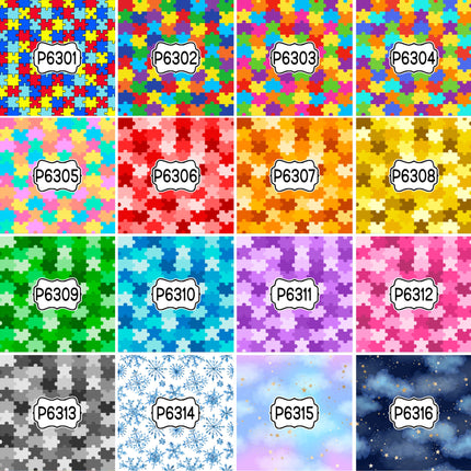 All Other Miscellaneous Print Pattern DIY Vinyl Sheet Iron-On Transfer or Sticker