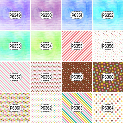 All Other Miscellaneous Print Pattern DIY Vinyl Sheet Iron-On Transfer or Sticker