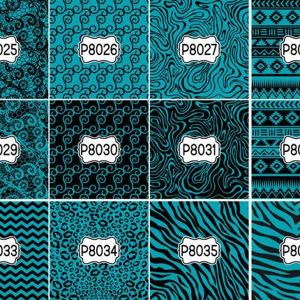 Overlay Custom Color Print Pattern DIY Vinyl Sheet Iron-On Transfer or Sticker