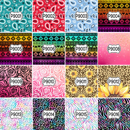 Overlay Custom Color Print Pattern DIY Vinyl Sheet Iron-On Transfer or Sticker
