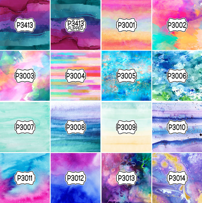 Paint/Ink Group 1 Print Pattern DIY Vinyl Sheet Iron-On Transfer or Sticker