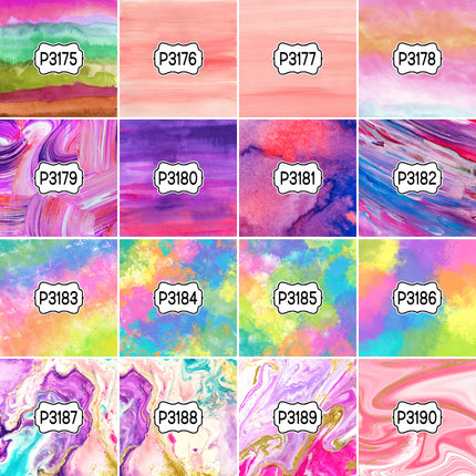 Paint/Ink Group 1 Print Pattern DIY Vinyl Sheet Iron-On Transfer or Sticker