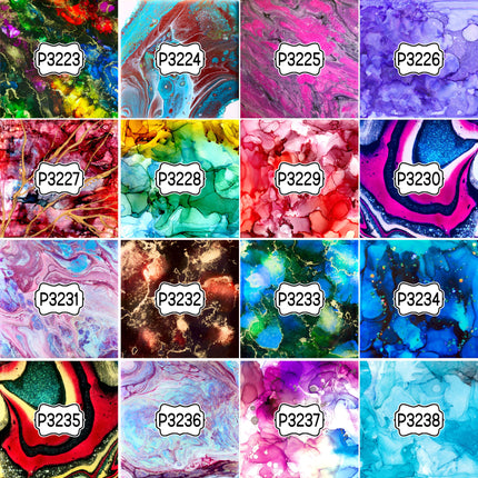 Paint/Ink Group 1 Print Pattern DIY Vinyl Sheet Iron-On Transfer or Sticker