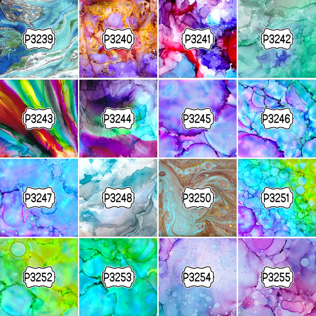 Paint/Ink Group 2 Print Pattern DIY Vinyl Sheet Iron-On Transfer or Sticker