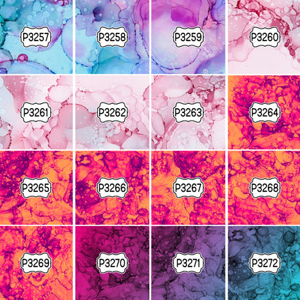 Paint/Ink Group 2 Print Pattern DIY Vinyl Sheet Iron-On Transfer or Sticker