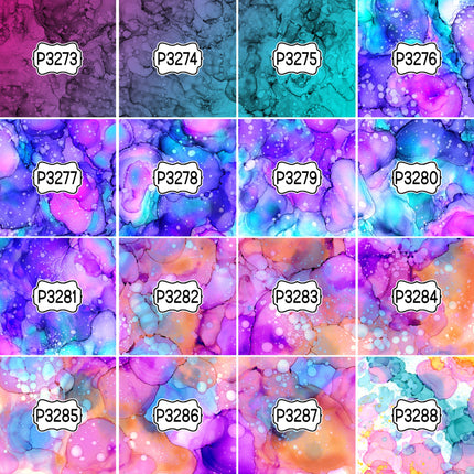Paint/Ink Group 2 Print Pattern DIY Vinyl Sheet Iron-On Transfer or Sticker