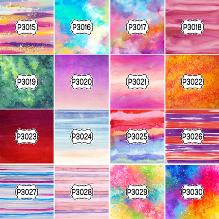Paint/Ink Group 1 Print Pattern DIY Vinyl Sheet Iron-On Transfer or Sticker