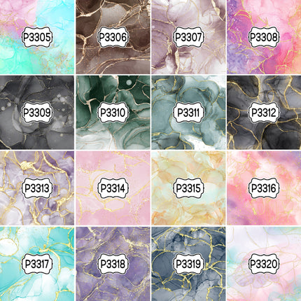 Paint/Ink Group 2 Print Pattern DIY Vinyl Sheet Iron-On Transfer or Sticker