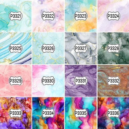 Paint/Ink Group 2 Print Pattern DIY Vinyl Sheet Iron-On Transfer or Sticker