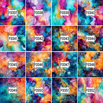 Paint/Ink Group 2 Print Pattern DIY Vinyl Sheet Iron-On Transfer or Sticker
