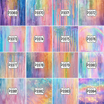 Paint/Ink Group 2 Print Pattern DIY Vinyl Sheet Iron-On Transfer or Sticker