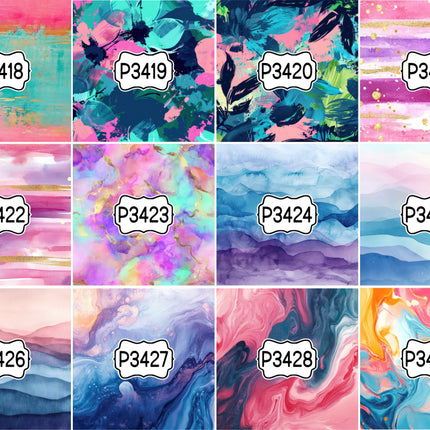 Paint/Ink Group 2 Print Pattern DIY Vinyl Sheet Iron-On Transfer or Sticker