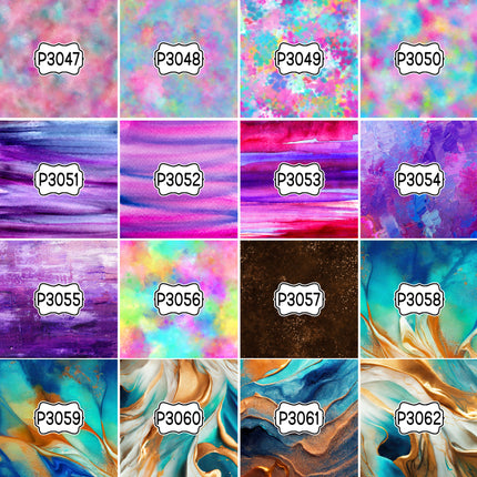 Paint/Ink Group 1 Print Pattern DIY Vinyl Sheet Iron-On Transfer or Sticker