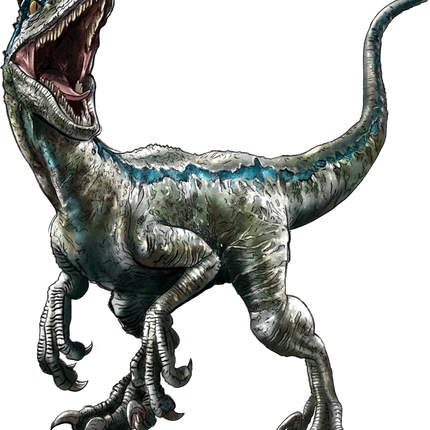 Velociraptor Dinosaur Matte Iron-On Transfer