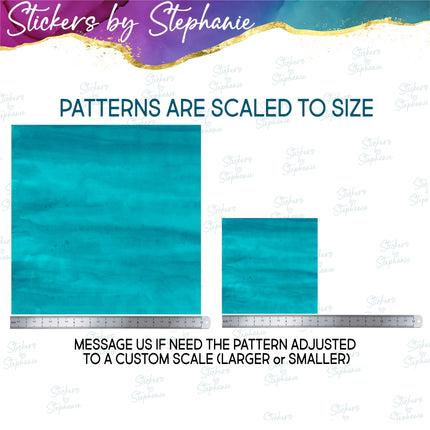 Watercolor Solid Color Print Pattern DIY Vinyl Sheet Iron-On Transfer or Sticker