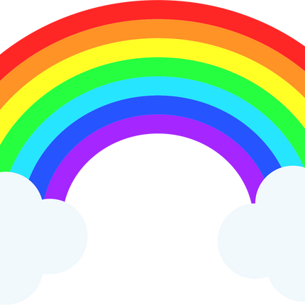 Rainbow Matte Iron-On Transfer