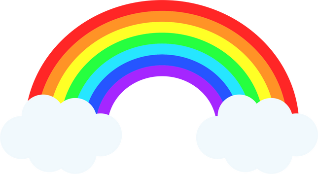 Rainbow Matte Iron-On Transfer
